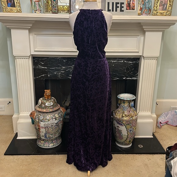 NWT “Ralph Lauren” purple velvet velvet evening gown - Picture 4 of 7